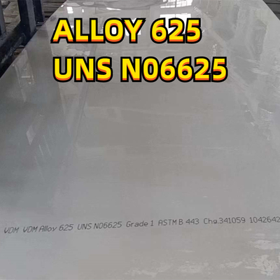 Теплостойкая плита легированной стали UNS никеля N06625 Inconel 625 3.0*1219*3048mm