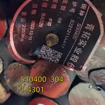 ASTM A276 S30400 S30408 S30409 Круглый стержень из нержавеющей стали диаметр 6 мм - 300 мм