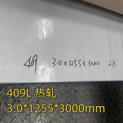 SUH409L/SUS409L 1.4512 Нержавеющая сталь Плита 3.0*1255*3000MM 1D Поверхность для автомобильных выхлопных частей