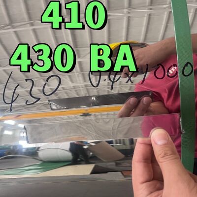 12X17/430/1.4016 AISI 430 Холоднокатаная нержавеющая сталь в рулонах 0.4*1000мм Ширина SUS430 Ba Поверхность