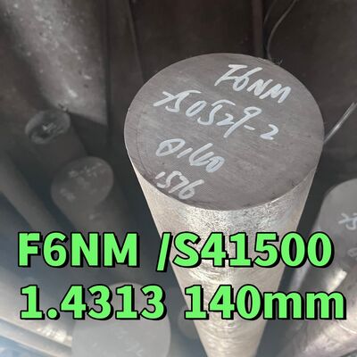 ASTM A182 F6NM Нержавеющая сталь EN1.4313 UNS S41500 Супер-мартенситный круглый ствол и ковка