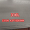 Нержавеющая сталь SS316L горячекатаная покрывает Inox 1,4404 ASTM A240 8mm*2000mm
