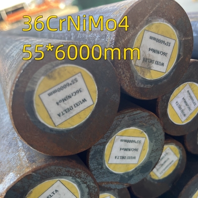 DIN 1.6511 Стальной круглый стержень 55 мм диаметр 36CrNiMo4 / горячекатаная черная поверхность