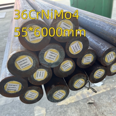 DIN 1.6511 Стальной круглый стержень 55 мм диаметр 36CrNiMo4 / горячекатаная черная поверхность