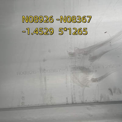 N08926 N08367 DIN1.4529 Плита из нержавеющей стали 5*1265*6000мм NO.1 AL-6XN Сплав 25-6Mo
