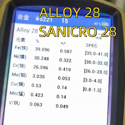 Сырье SANICRO 28 UNS N8028 ((Сплав 28) Нержавеющая сталь Бесшовная труба