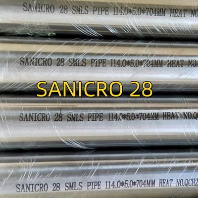 SANICRO 28 UNS N08028/W. Nr. 1.4563 SMLS трубы сплав28 трубы из нержавеющей стали 114*5*6000