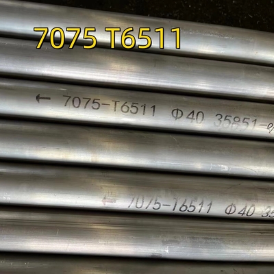 Высокопрочный термообрабатываемый 7075 T6511 Soild Rod Aluminum Alloy OD40mm Для самолетов