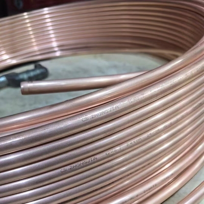ASTM B280 Чистая медь 99,95% Кондиционеры Гибкая медная труба Медная катушка