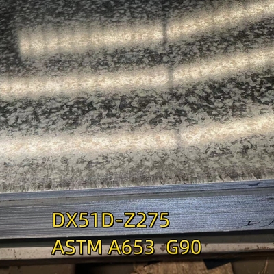 Материал DX51D-Z275 ASTM A653 G90 Оцинкованный стальной лист 3.0x1250*2500MM