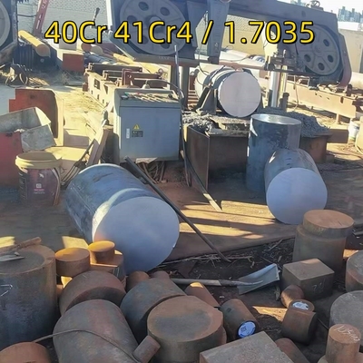 DIN WNr 41Cr4 / 1.7035 40Cr Диаметр 250-500 мм кованая стальная круглая штанга SCR440 Сплавная штанга