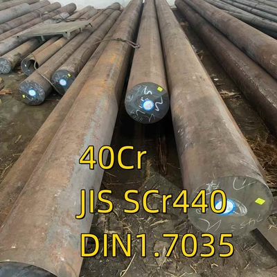 Горяче прокатая круглая штанга 40cr JIS SCr440 DIN 1.7035 Сплавная структура Сталь кованая стальная штанга
