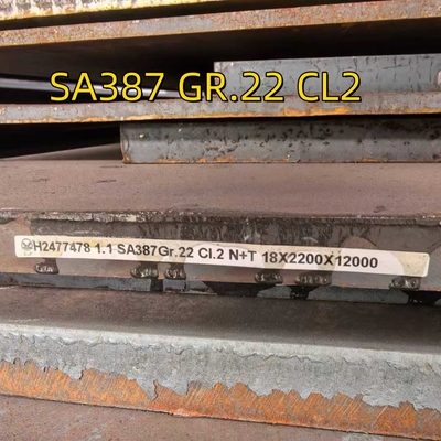SA387Gr22 CL2 N+T Котлы и сосуды под давлением Стальная плита 18*2200*12000MM