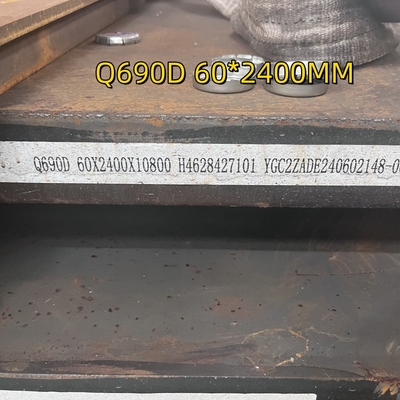 Стальная плита высокой прочности из горячего проката из сплава EN 10025 Q690D Q690E S690Q S690QL 60*2500mm