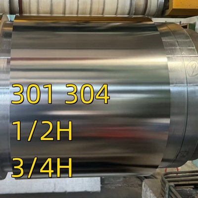 301 Нержавеющая сталь лента SUS301 HRC 40 AISI 301 Нержавеющая сталь катушка 0,1-2 мм полная твердость