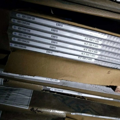 Astm A240 DIN / EN 1.4835 253MA UNS S30815 Горяче прокатаная нержавеющая сталь 8.0*1500*6000 мм