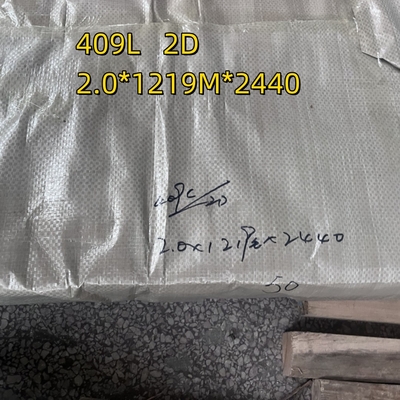 Степень 409L 1.4510 Холоднокатаная листовка из нержавеющей стали 0,5-3 мм 2B 2D Окончена SUH409L