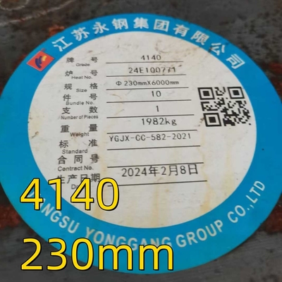 AISI 4140 Scm440 42CrMo4 1.7225 QT горячекатаная кованая стальная сплав круглый стержень OD 290mm