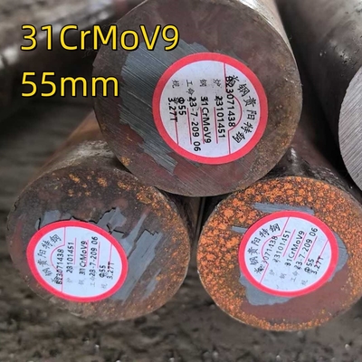 31crmov09 Q+T 1.8519 Сплавная стальная круглая штанга 30-500 мм горячекатаная и кованая нитрирующая стальная штанга