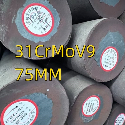 Нитрирующая сталь DIN 1.8519 / 31CrMoV9 Сплавная сталь кованая стержня для поршневых стержней Черная и яркая поверхность