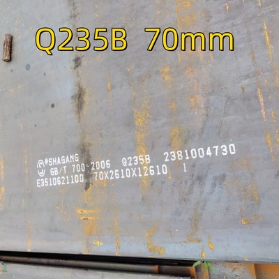 SS400 Пластина из горячо прокатаной стали/ Пластина из углеродистой стали A36 Q235B с шириной 1500 - 2500 мм