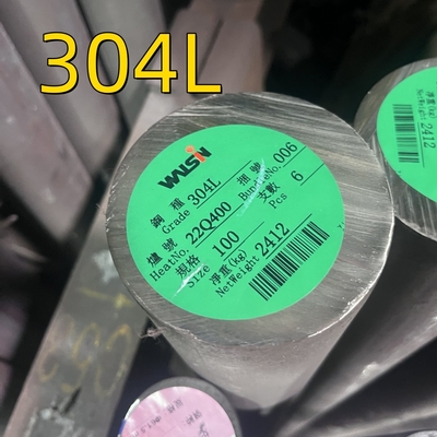 Полированная яркая черная поверхность 304L круглая штанга из нержавеющей стали / SS 304 Стержень с индивидуальной длиной 6M