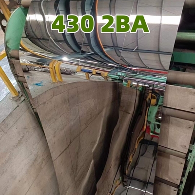 SUS430 2BA Холоднокатаный лист из нержавеющей стали 8K Зеркальная поверхность с ПВХ пленкой 1.2*1250*2500 мм