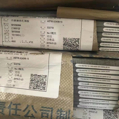 Горячекатаная супердуплексная нержавеющая сталь ASTM A240 2507 S32750, лист 8*1500*6000 мм