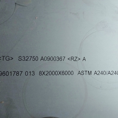Горячекатаная супердуплексная нержавеющая сталь ASTM A240 2507 S32750, лист 8*1500*6000 мм