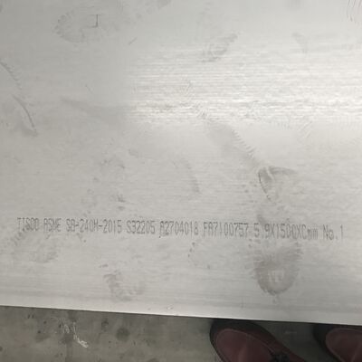 Дуплекс 2205 S31803 S32205 Плиты из нержавеющей стали DSS Горячее прокат 6*2000*6000 мм