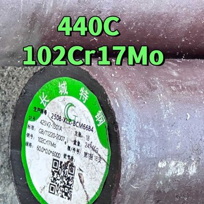 Нержавеющая сталь DIN 1.4125 X105CrMo17 Горячекатаная AISI 440C SUS440C Круглый пруток