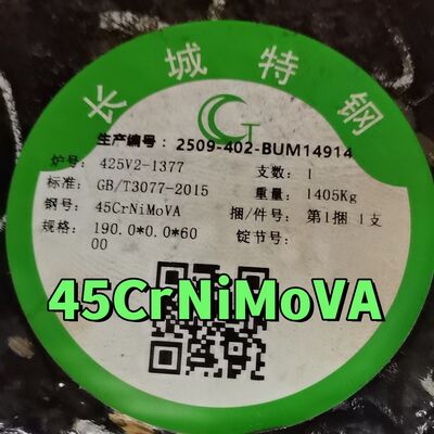 Горяче проката и кованая 45CrNiMoVA Сплавная сталь круглый штанга OD 190MM Нормированный и отжиженный