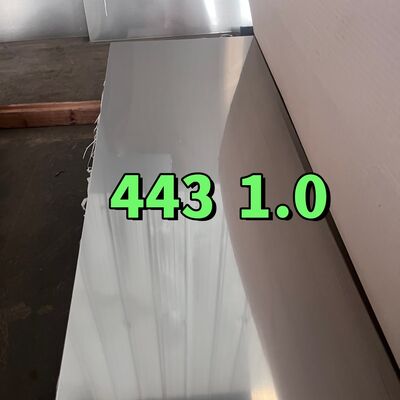 Холоднокатаный лист ASTM A240 SUS443 UNS S44330 DIN1.4611 X2CrTi21 из нержавеющей стали 1,2*1220 мм
