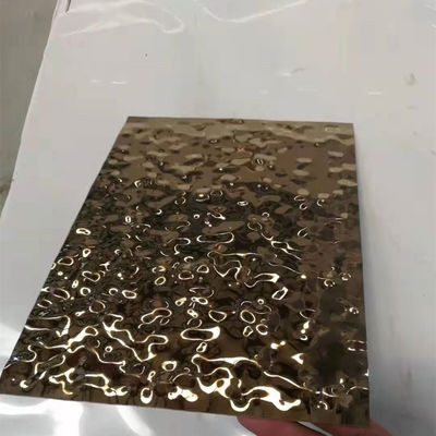 Серебр листа панели SUS304 волны воды украшения нержавеющий стальной отполировал