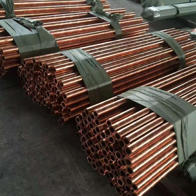 ASTM B280 99,9% Красная медная водяная труба C11000 Размер 9,5 мм 29swg 16mm 24swg Воздушный теплообменник для конденсатора 4